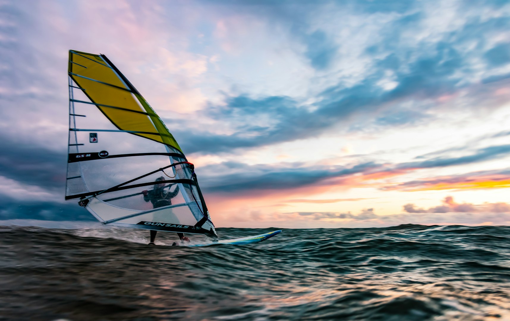 Windsurfing at the french riviera