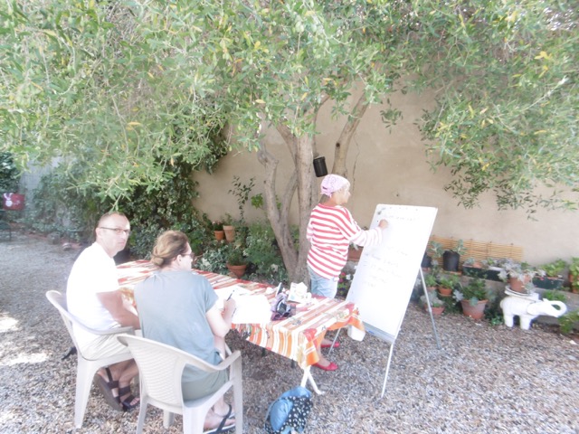 Two adult students attending the high intensive course